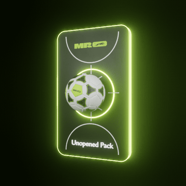 Muzzle Run Football — unopened pack with neon glow